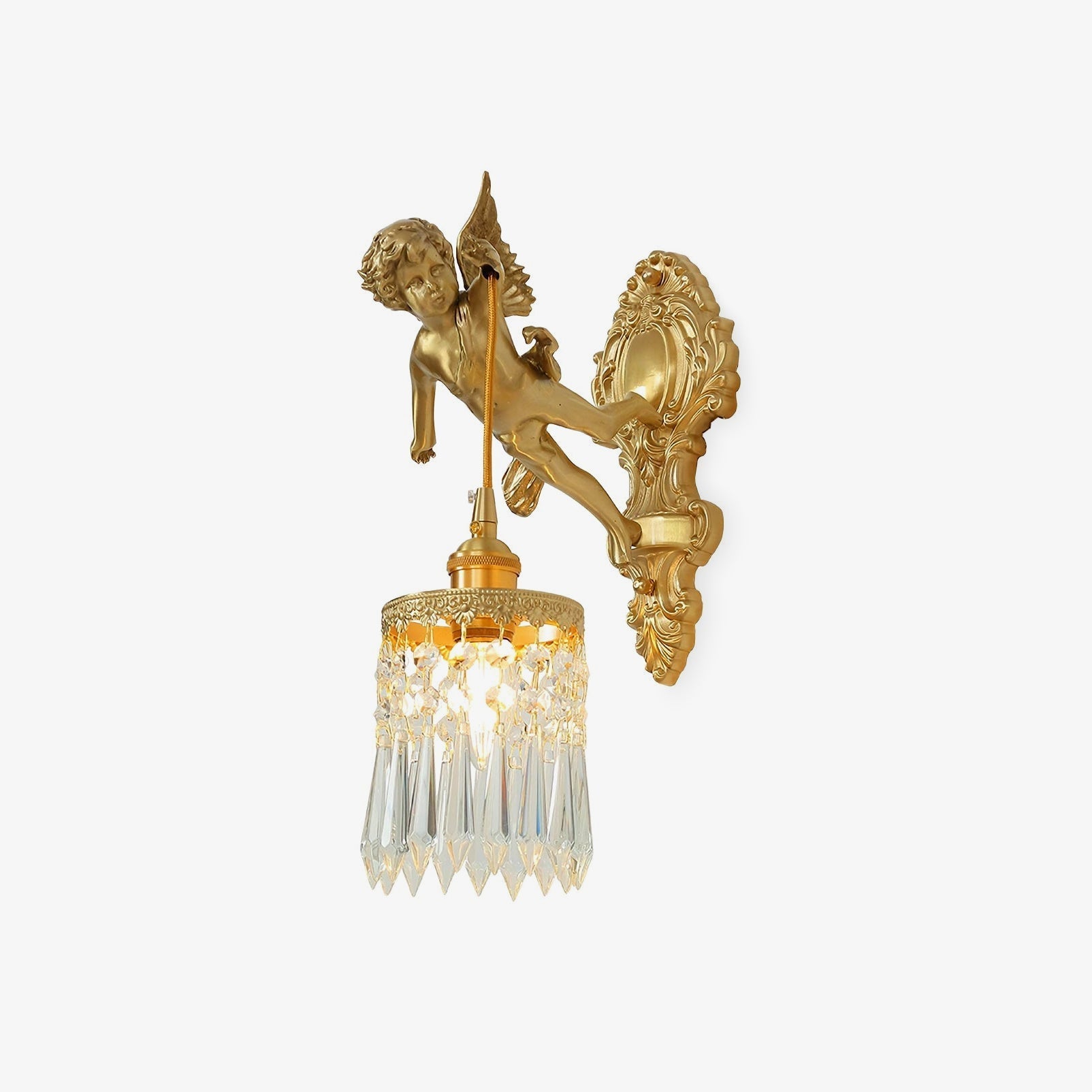 Flying Angel Sconce Wall Light, Hardwired Wall Sconce, detail 2