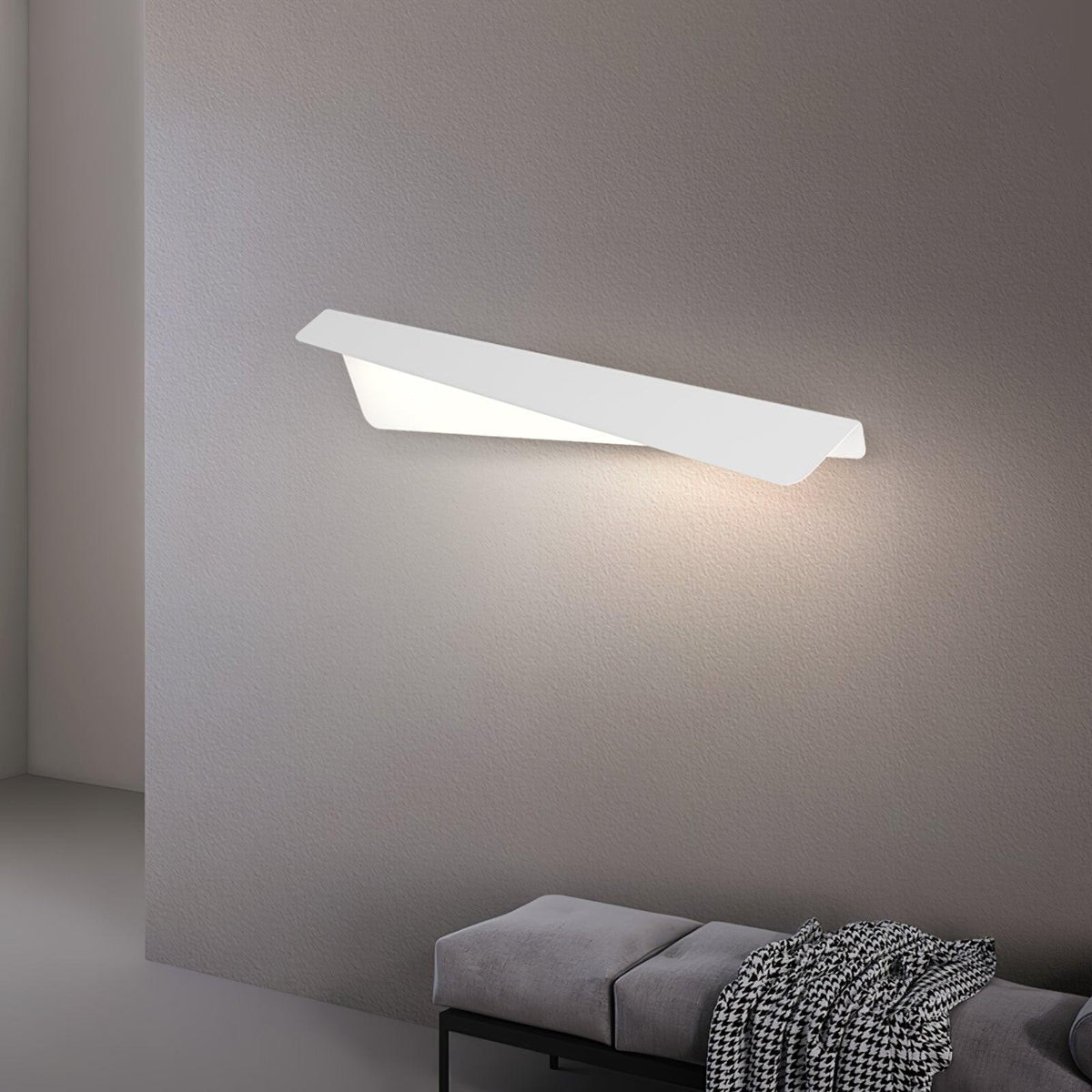 Folding Line Wall Light, Hardwired Wall Sconce, detail 4