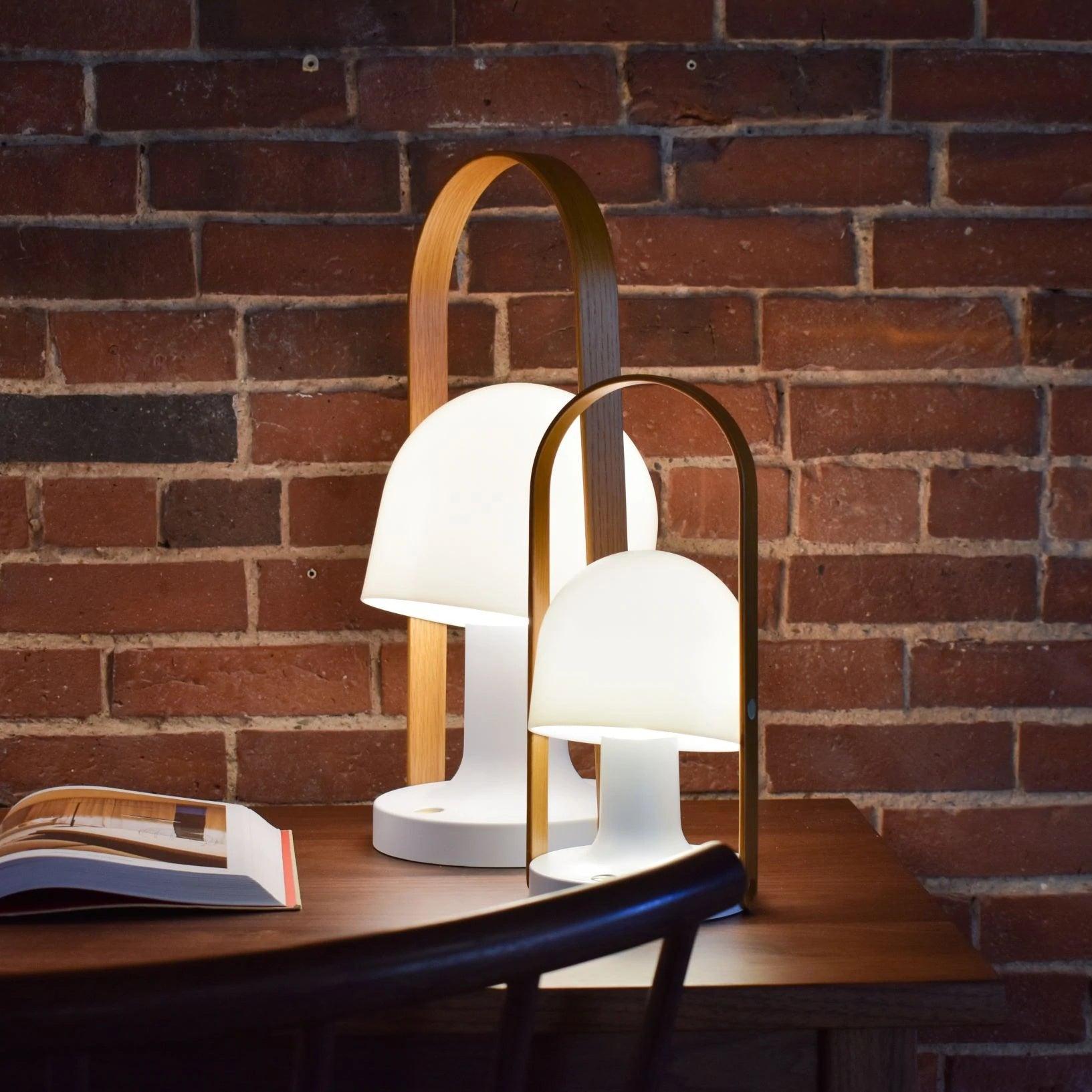 Portable Glass Charging Table Light, Bedside Table Lamp, detail 3