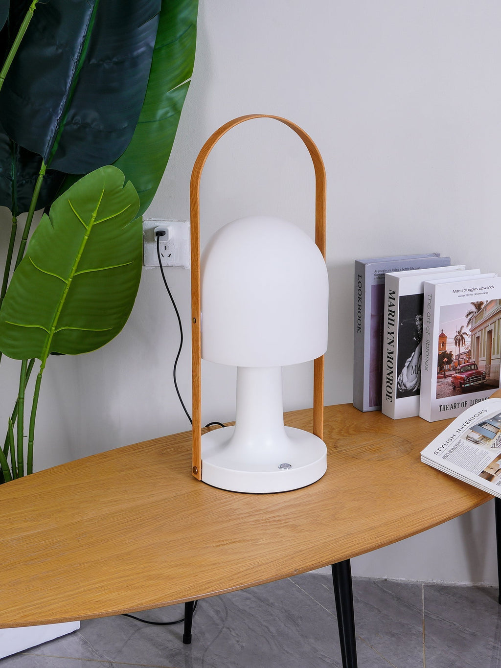 Portable Glass Charging Table Light, Bedside Table Lamp, detail 63