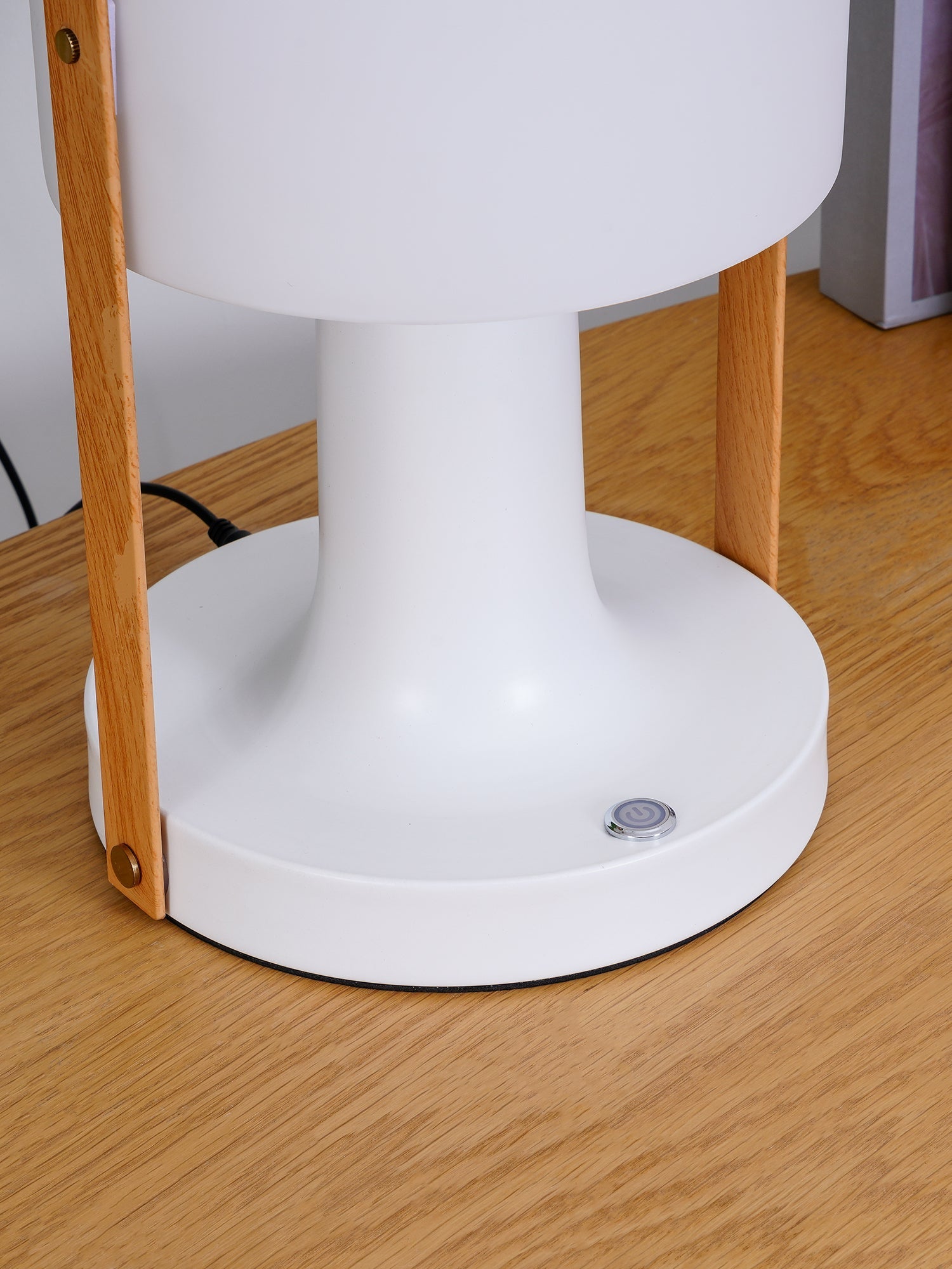 Portable Glass Charging Table Light, Bedside Table Lamp, detail 16