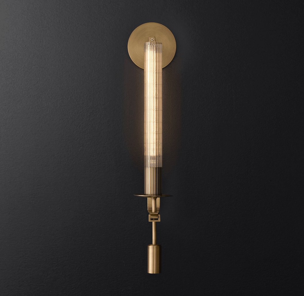 French Classicism Plug-In Wall Light, Plug-In Wall Sconce, detail 22