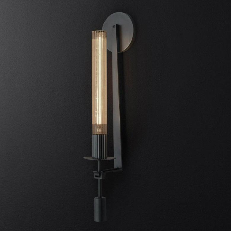 French Classicism Wall Light - Dia 22cm x H 71cm Set of 2 Brass, Hardwired Wall Sconce, detail 10