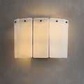 Fractured Alabaster Wall Light - Dia 16cm x W 26cm x H 20cm Metal, Hardwired Wall Sconce