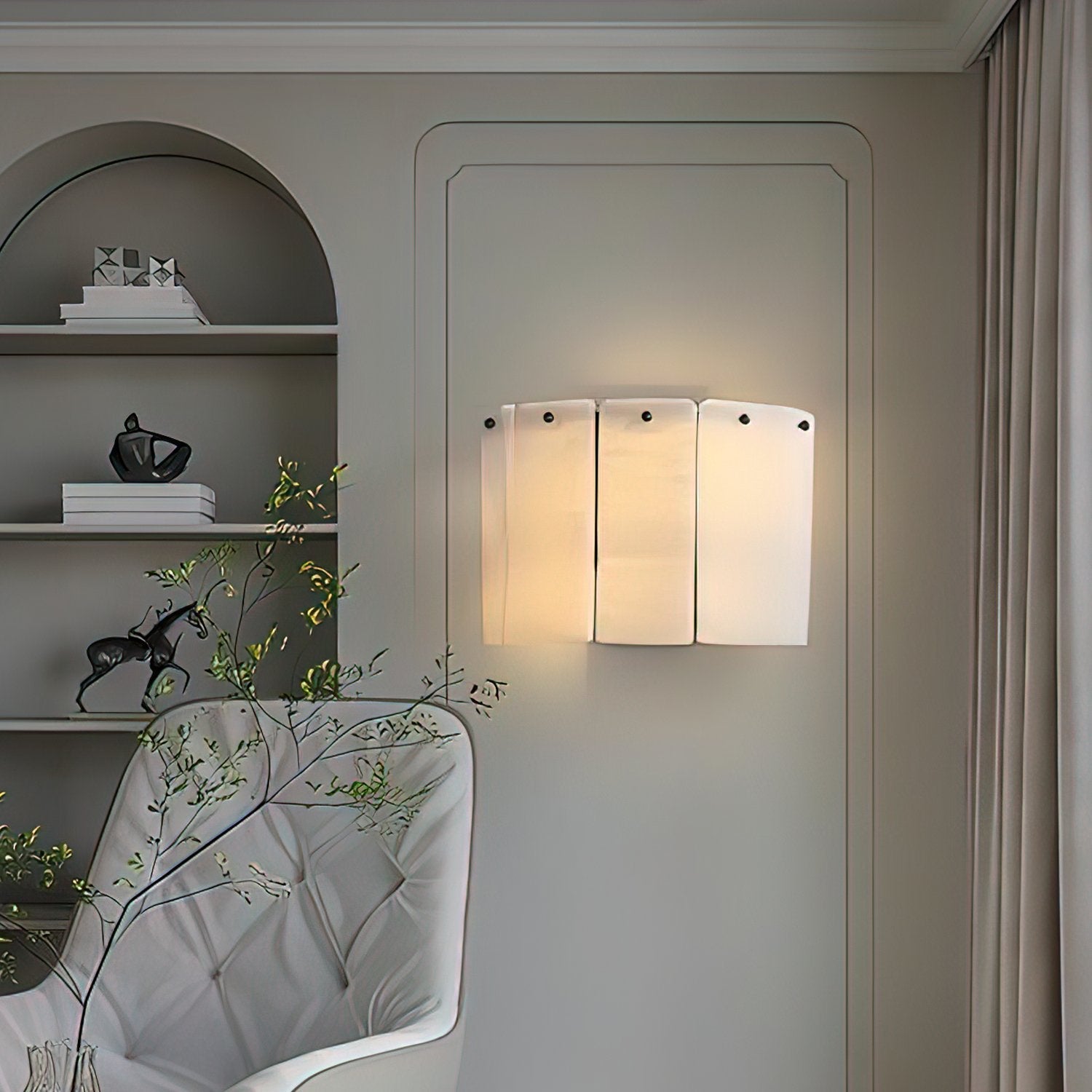 Fractured Alabaster Wall Light - Wall Lamp, Hardwired Wall Sconce, detail 9