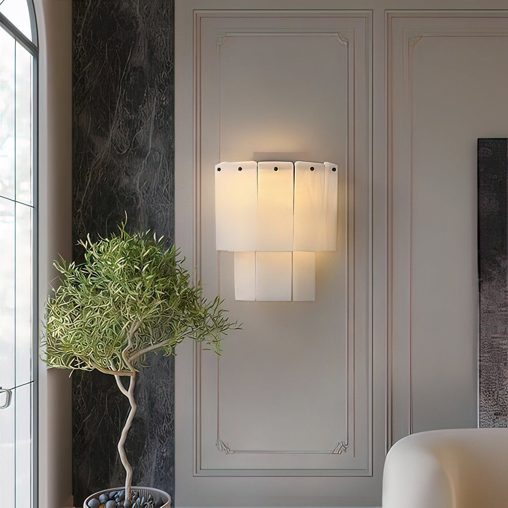 Fractured Alabaster Wall Light - Wall Lamp, Hardwired Wall Sconce, detail 15