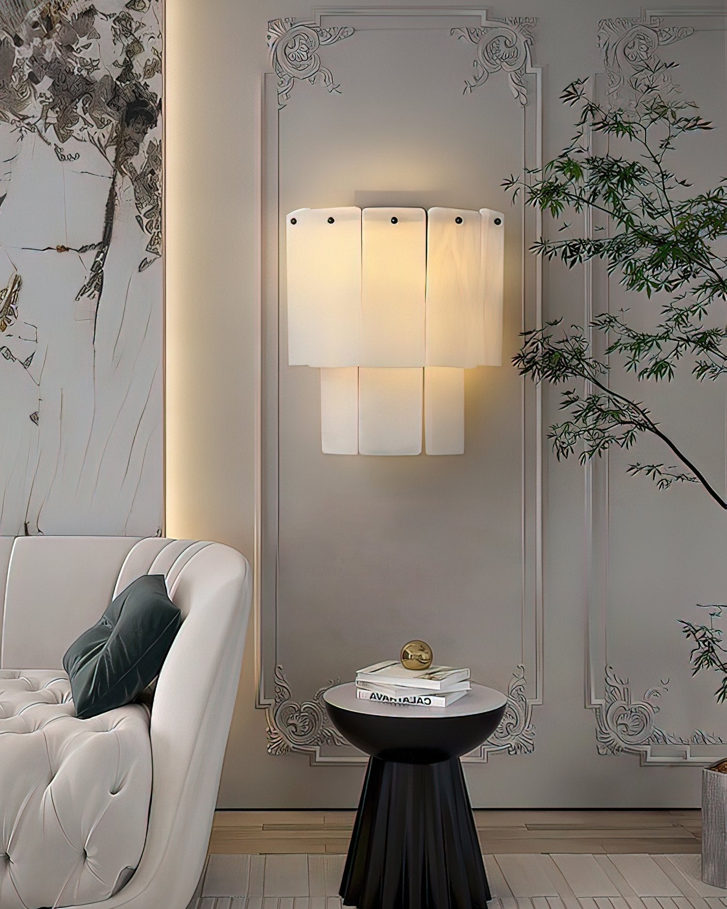 Fractured Alabaster Wall Light - Wall Lamp, Hardwired Wall Sconce, detail 19