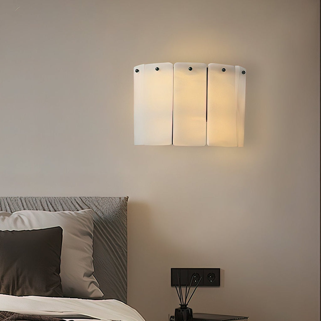 Fractured Alabaster Wall Light - Dia 16cm x W 26cm x H 20cm Metal, Hardwired Wall Sconce, detail 19