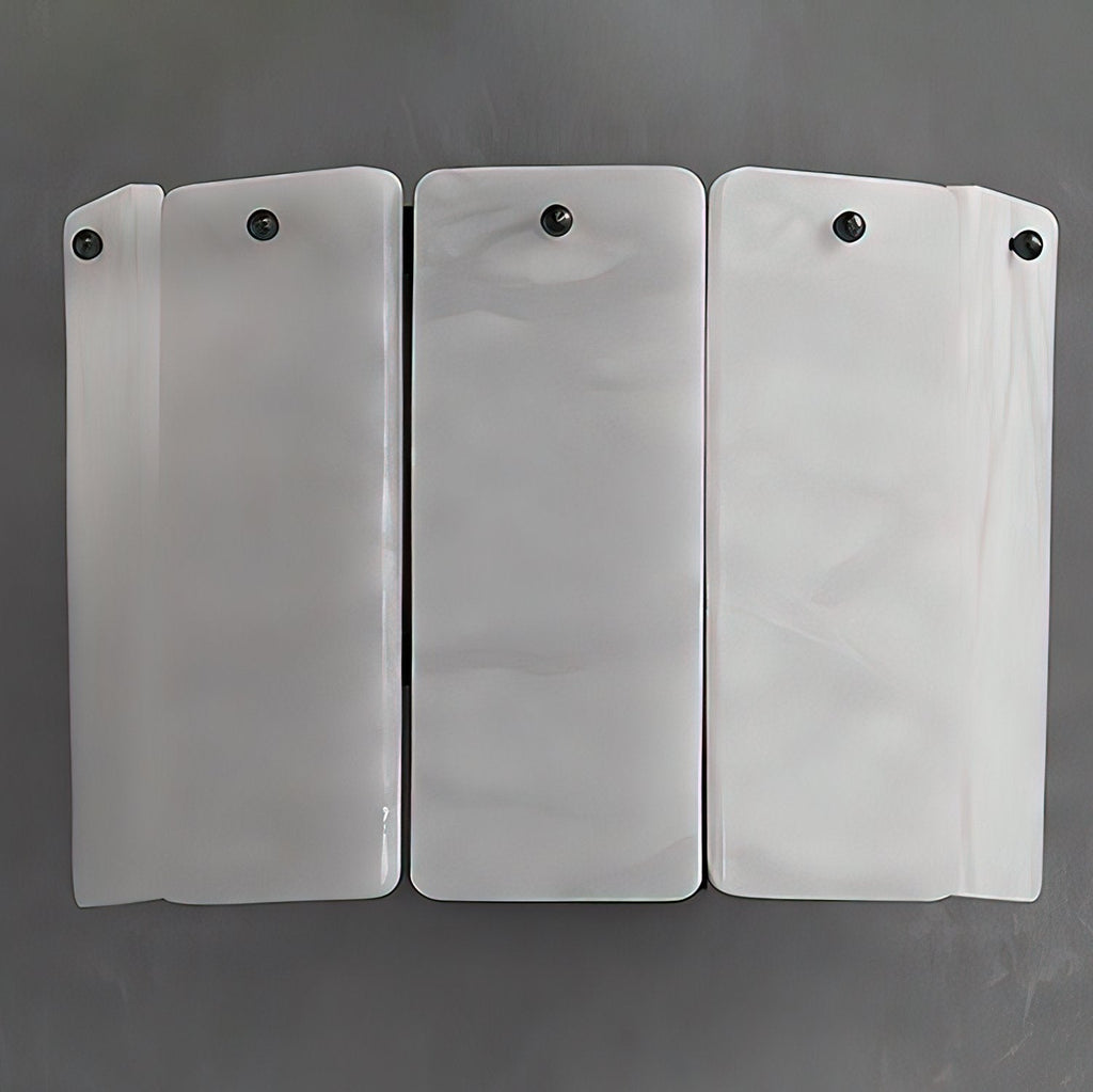 Fractured Alabaster Wall Light - Dia 16cm x W 26cm x H 20cm Metal, Hardwired Wall Sconce, detail 5
