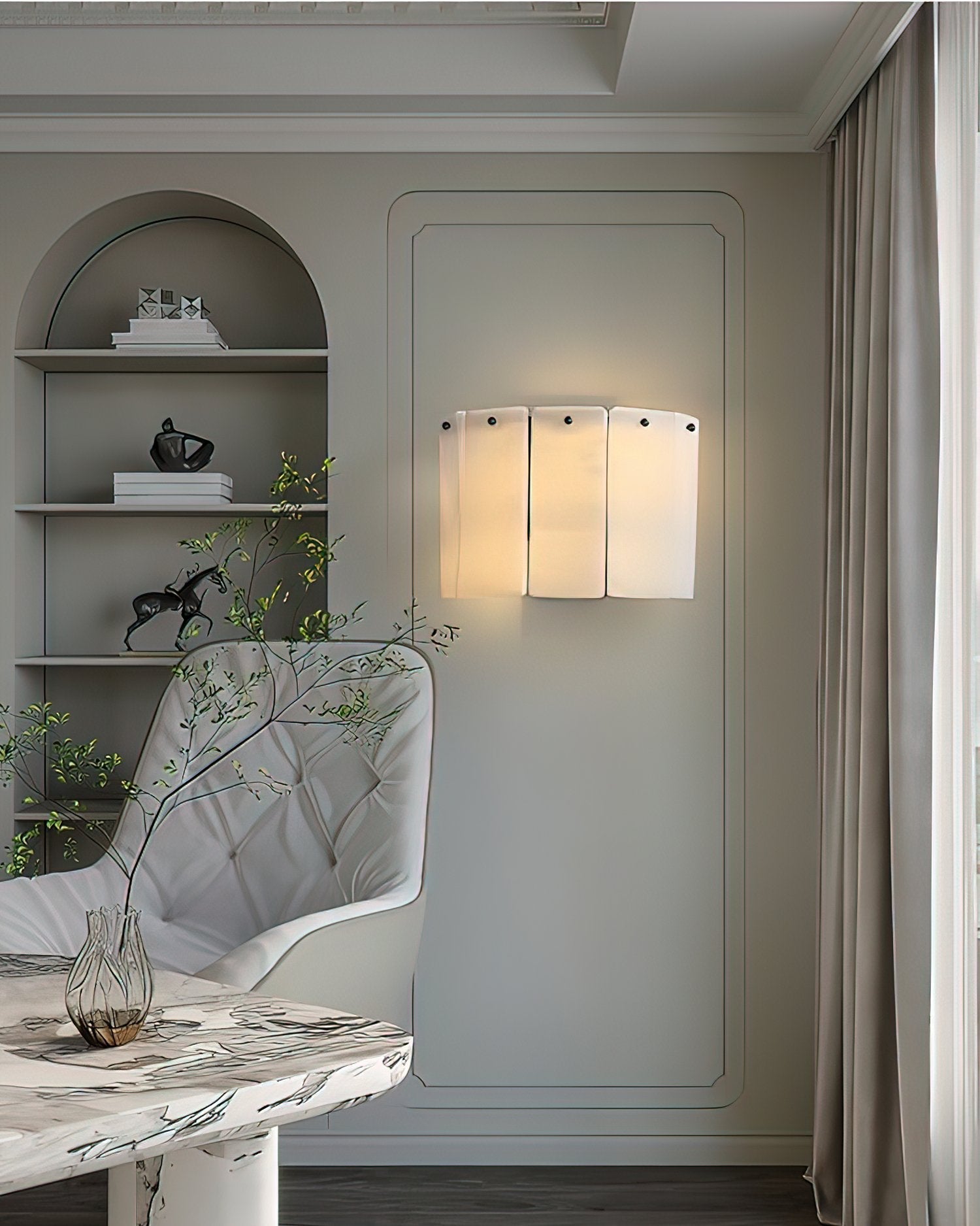 Fractured Alabaster Wall Light - Wall Lamp, Hardwired Wall Sconce, detail 6