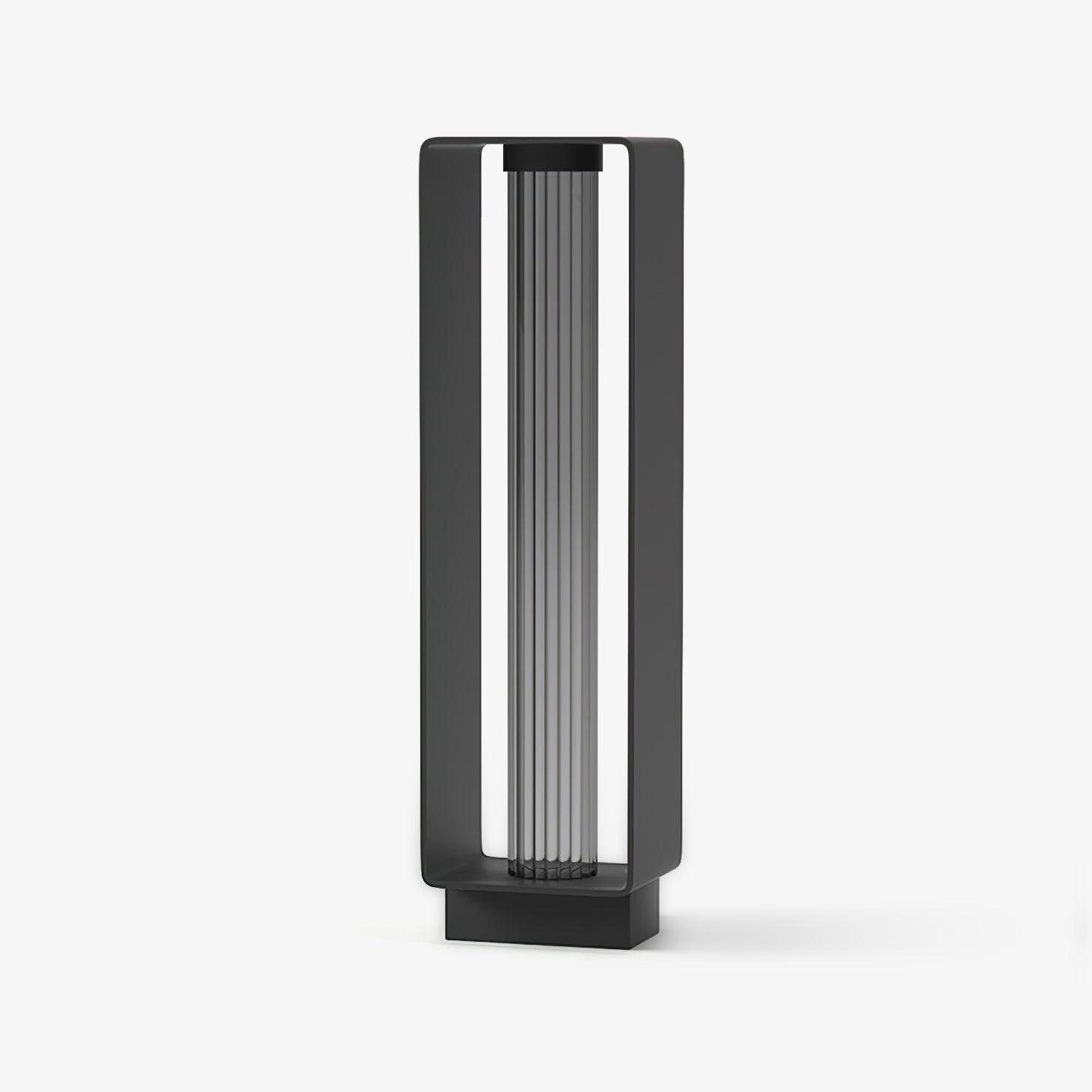 Frame Exterior Post Lamp, Outdoor Wall Light, Stainless steel, L 7.3″ x W 3.7″ x H 5.9″