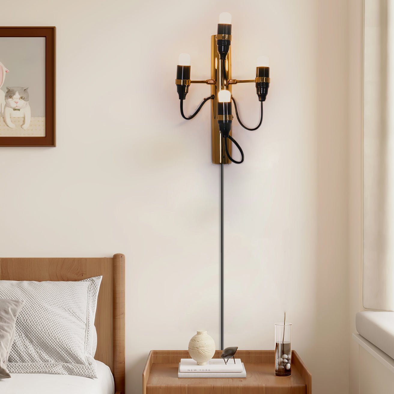 Fruit Plug-In Wall Light, Plug-In Wall Sconce, detail 2
