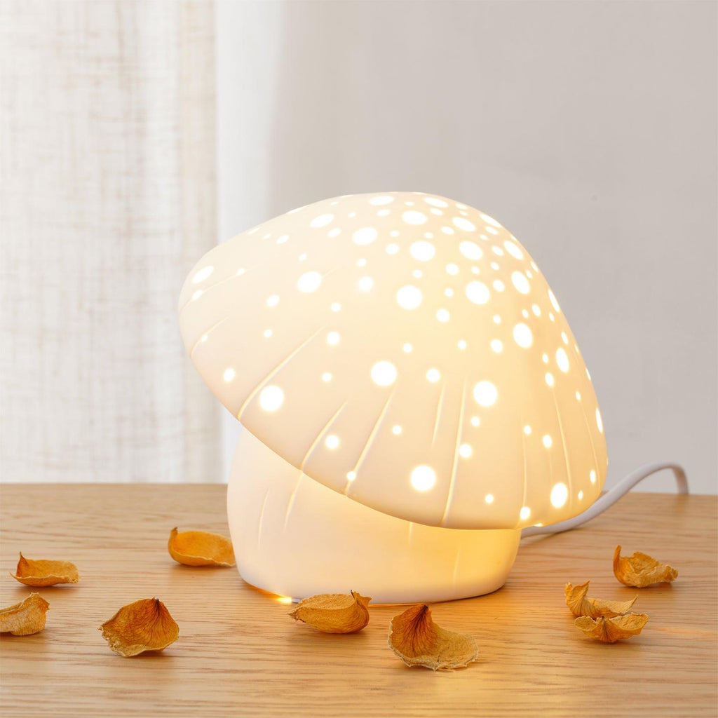 Fungo White Table Light, Bedside Table Lamp, detail 3