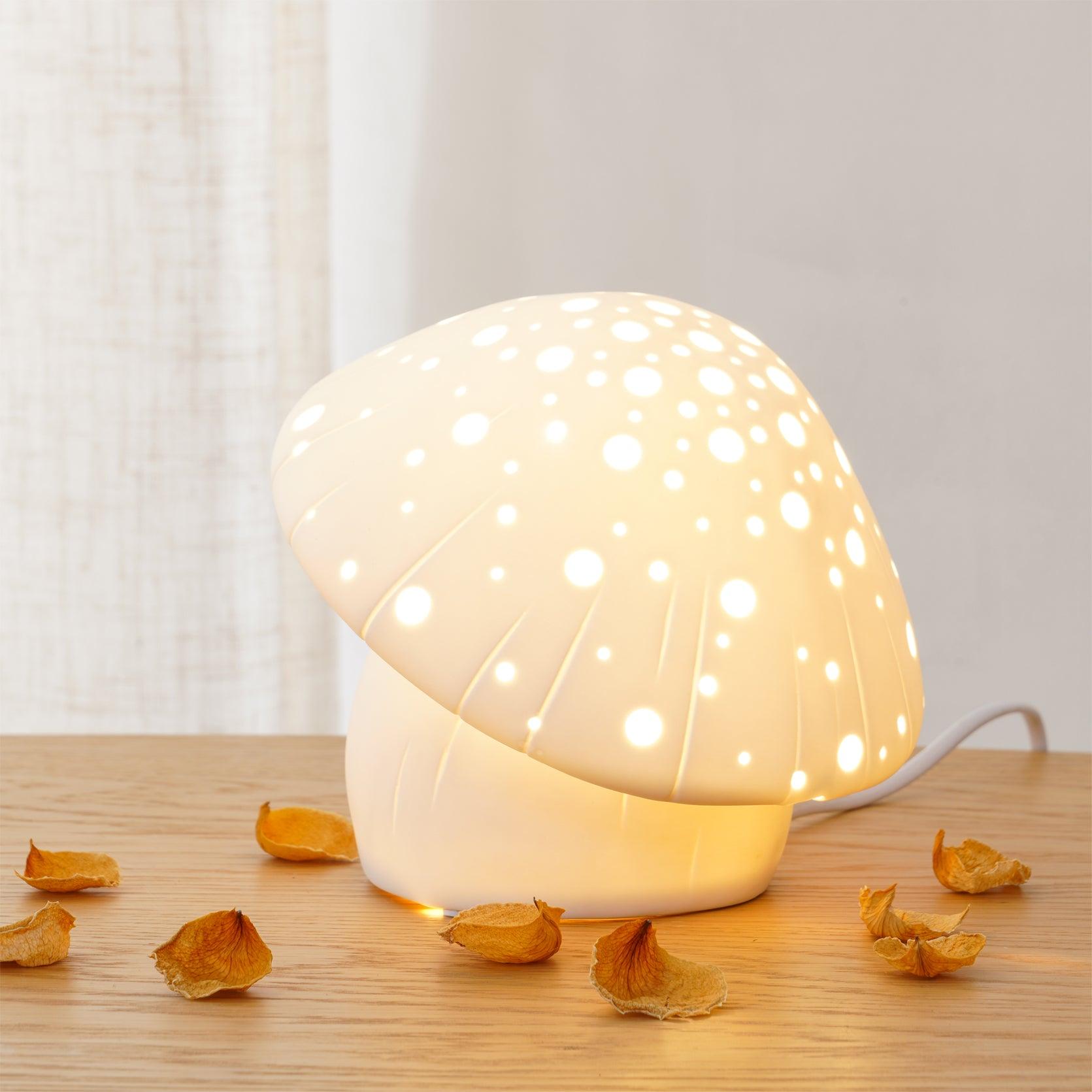 Fungo White Table Light, Bedside Table Lamp, detail 3