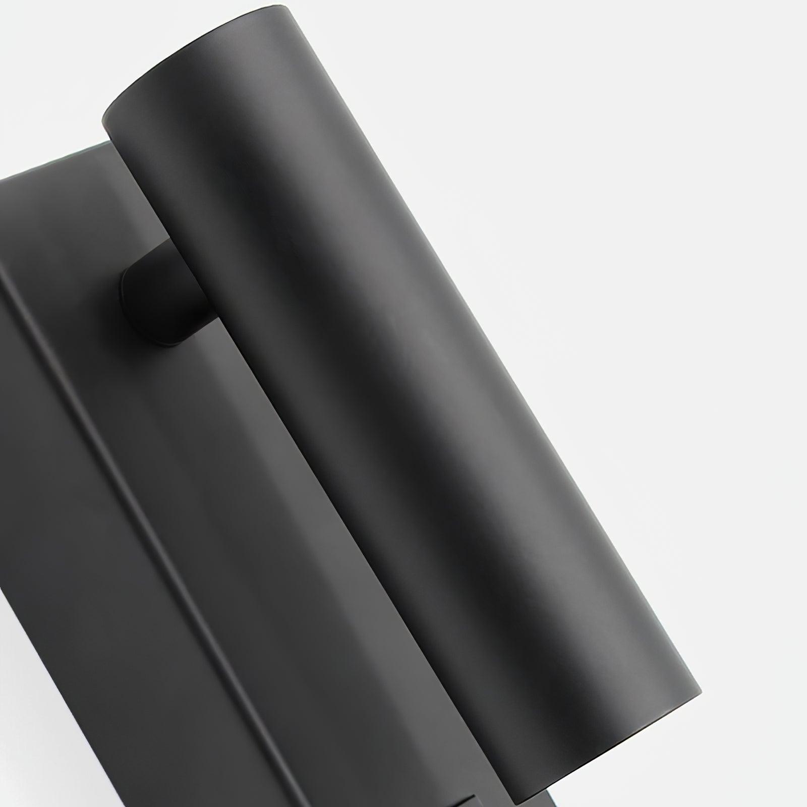 Black Bedside USB Wall Light - Dia 7.8cm x H 18.3cm Aluminum alloy, Bedroom Wall Sconce, detail 10