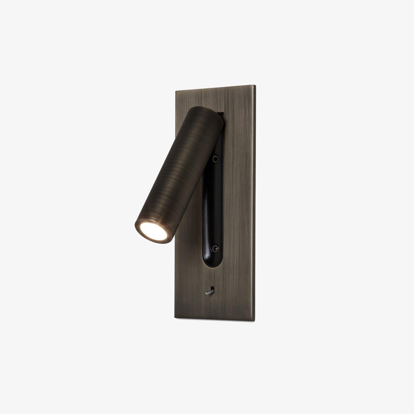Folded Back Bedside Wall Light, Hardwired Wall Sconce, Aluminum alloy, ∅ 3.1″ x H 7.2″