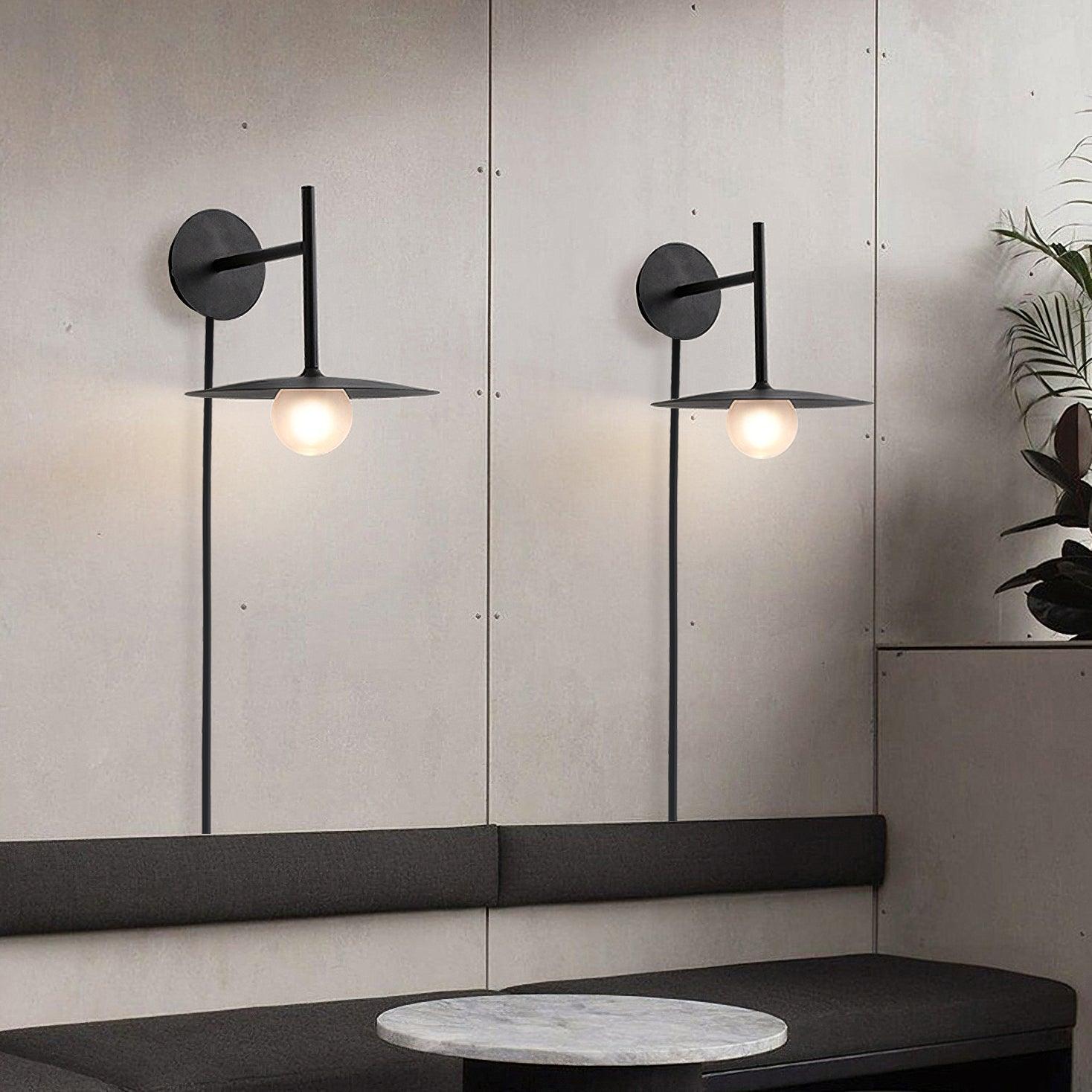 Gea Iron Plug-In Wall Light, Plug-In Wall Sconce, detail 3
