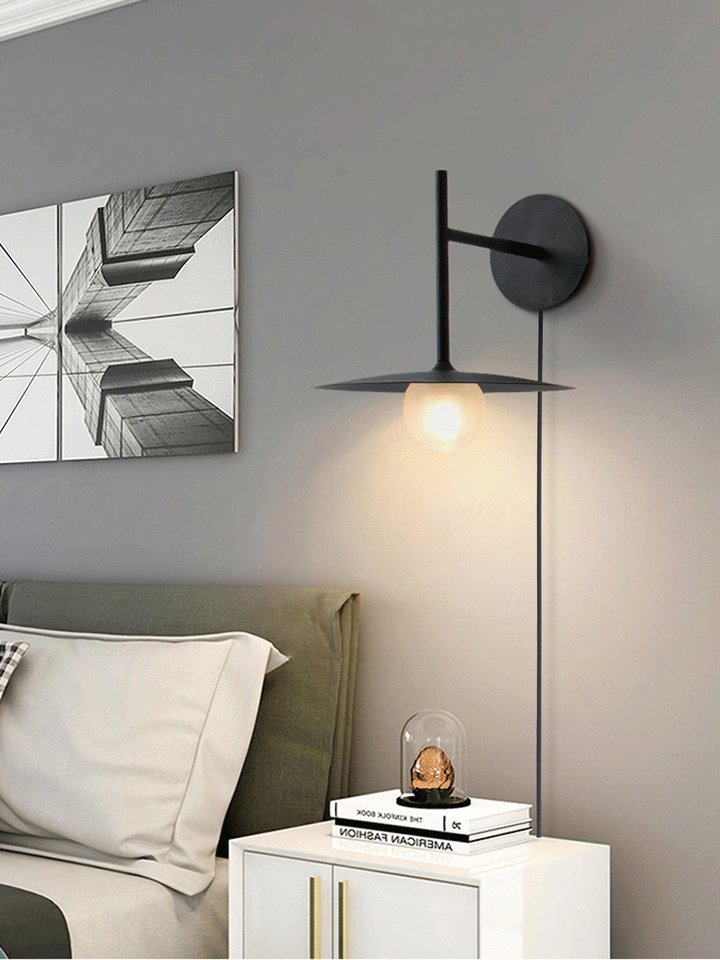 Gea Iron Plug-In Wall Light, Plug-In Wall Sconce, detail 4