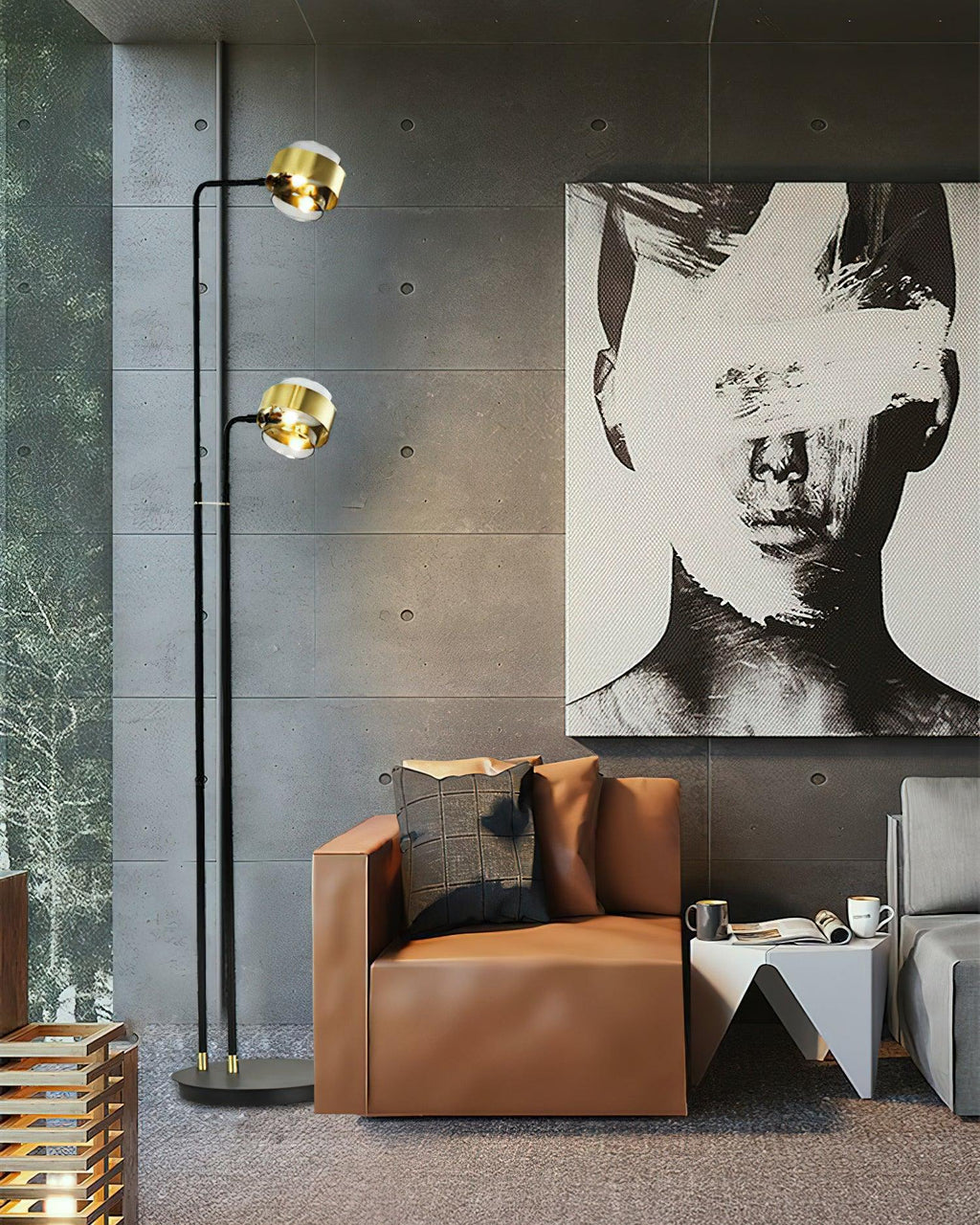 Gemini Twin Floor Light, Floor Lamp, detail 11