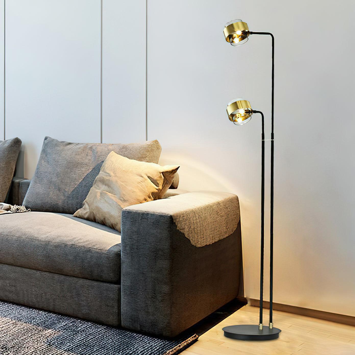 Gemini Twin Floor Light, Floor Lamp, detail 4