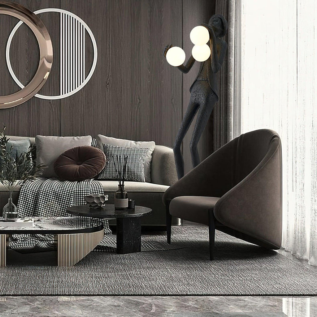 Gentleman Sculpture Floor Light, Floor Lamp, detail 27