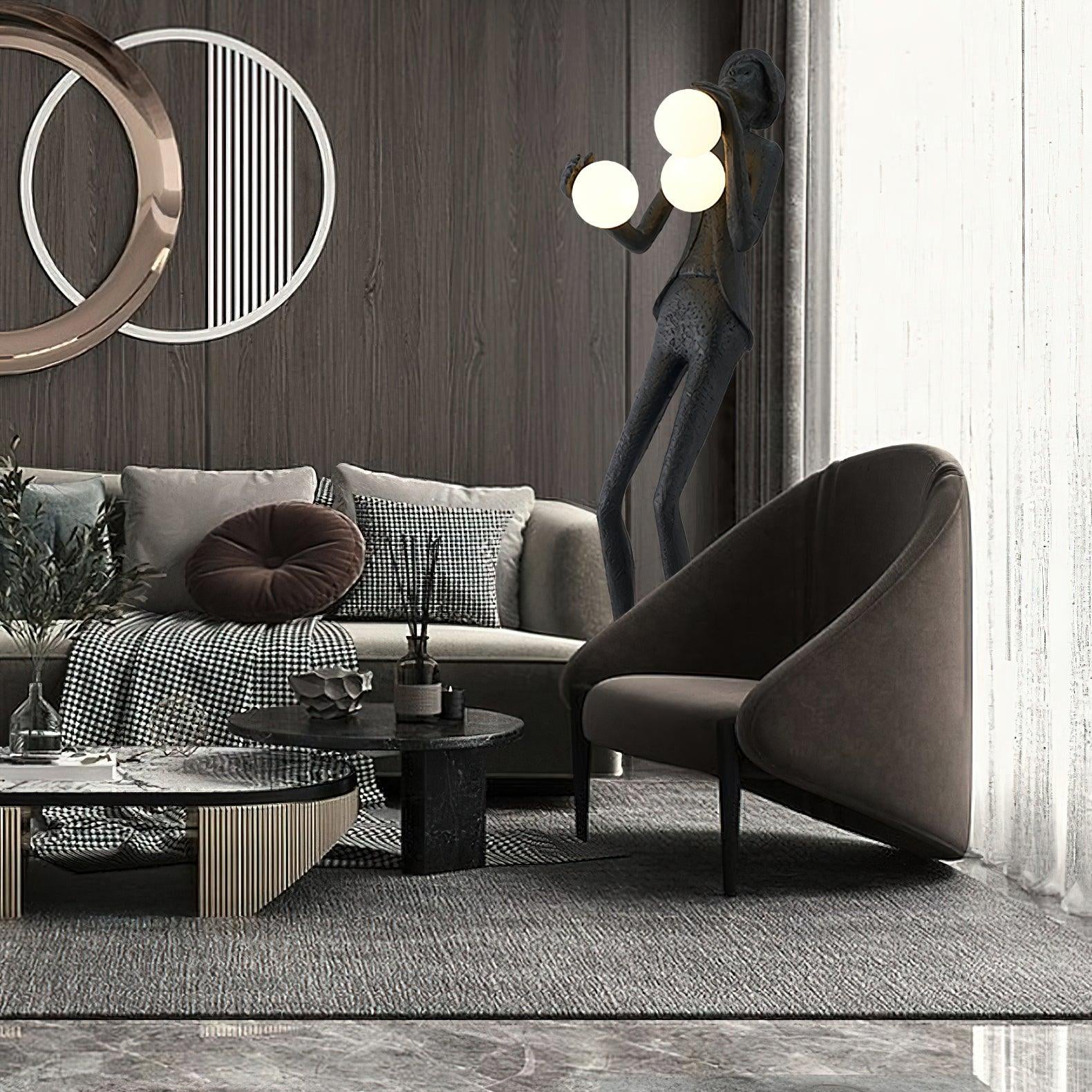 Gentleman Sculpture Floor Light, Floor Lamp, detail 27