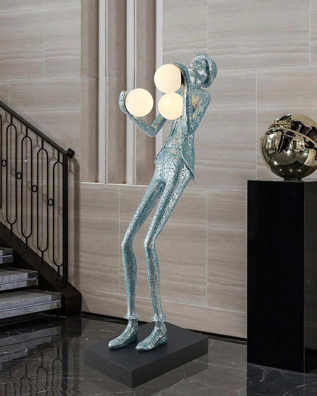 Gentleman Sculpture Floor Light, Floor Lamp, detail 16