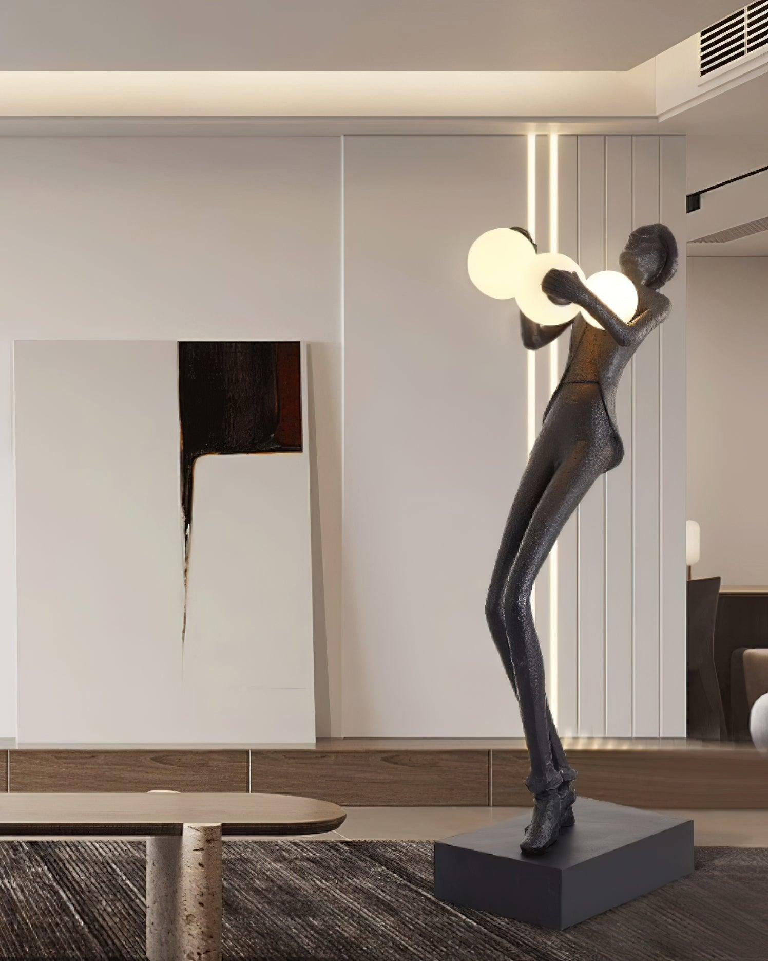 Gentleman Sculpture Floor Light, Floor Lamp, detail 17