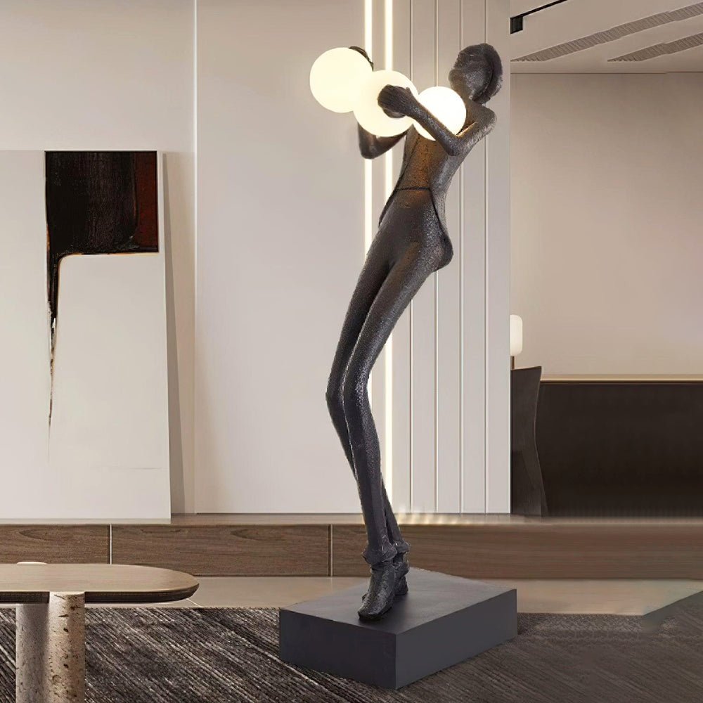 Gentleman Sculpture Floor Light, Floor Lamp, detail 3
