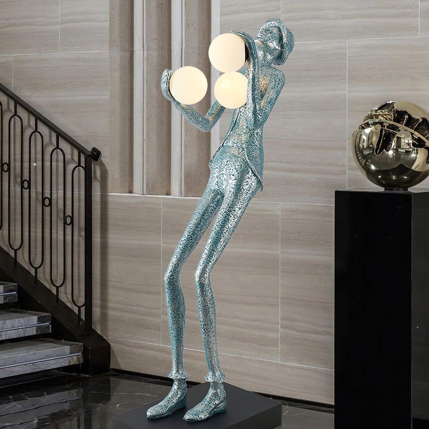 Gentleman Sculpture Floor Light, Floor Lamp, detail 23
