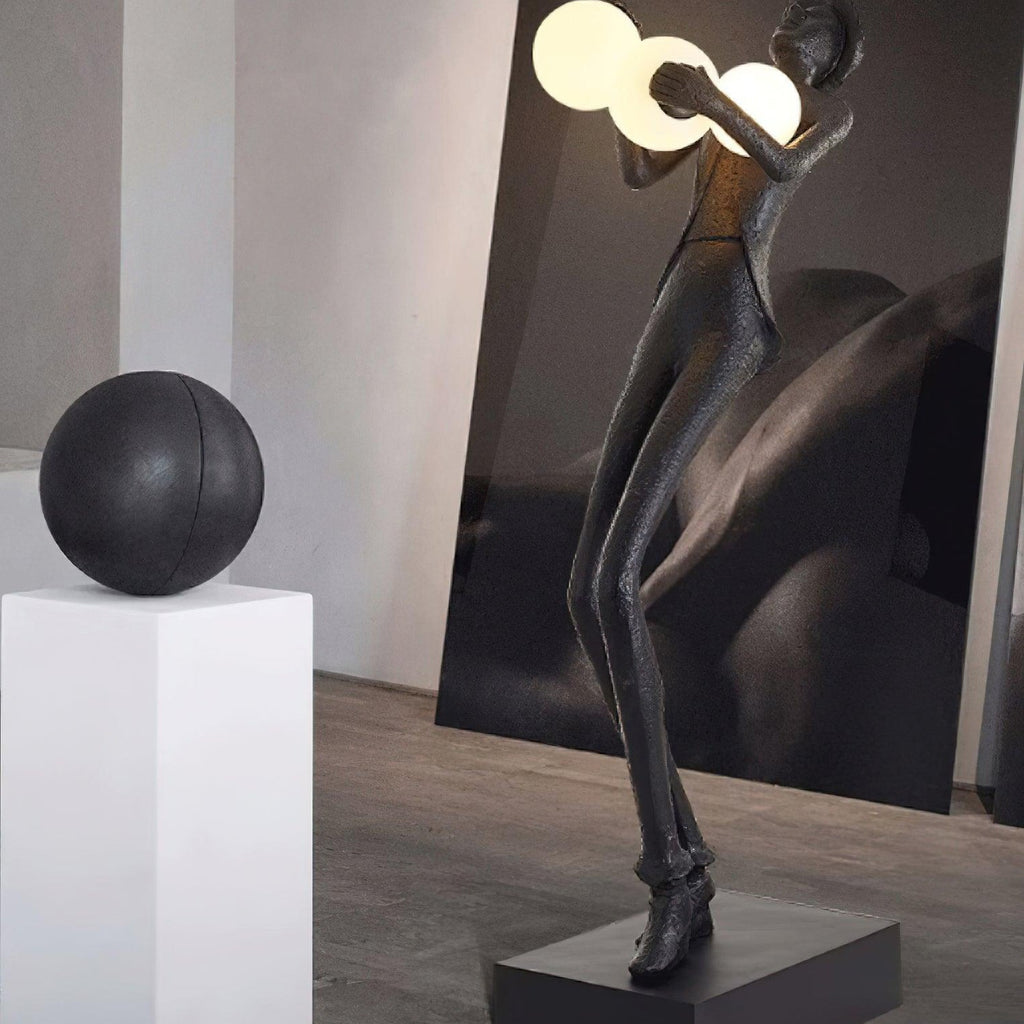 Gentleman Sculpture Floor Light, Floor Lamp, detail 24