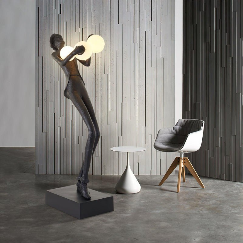 Gentleman Sculpture Floor Light, Floor Lamp, detail 4