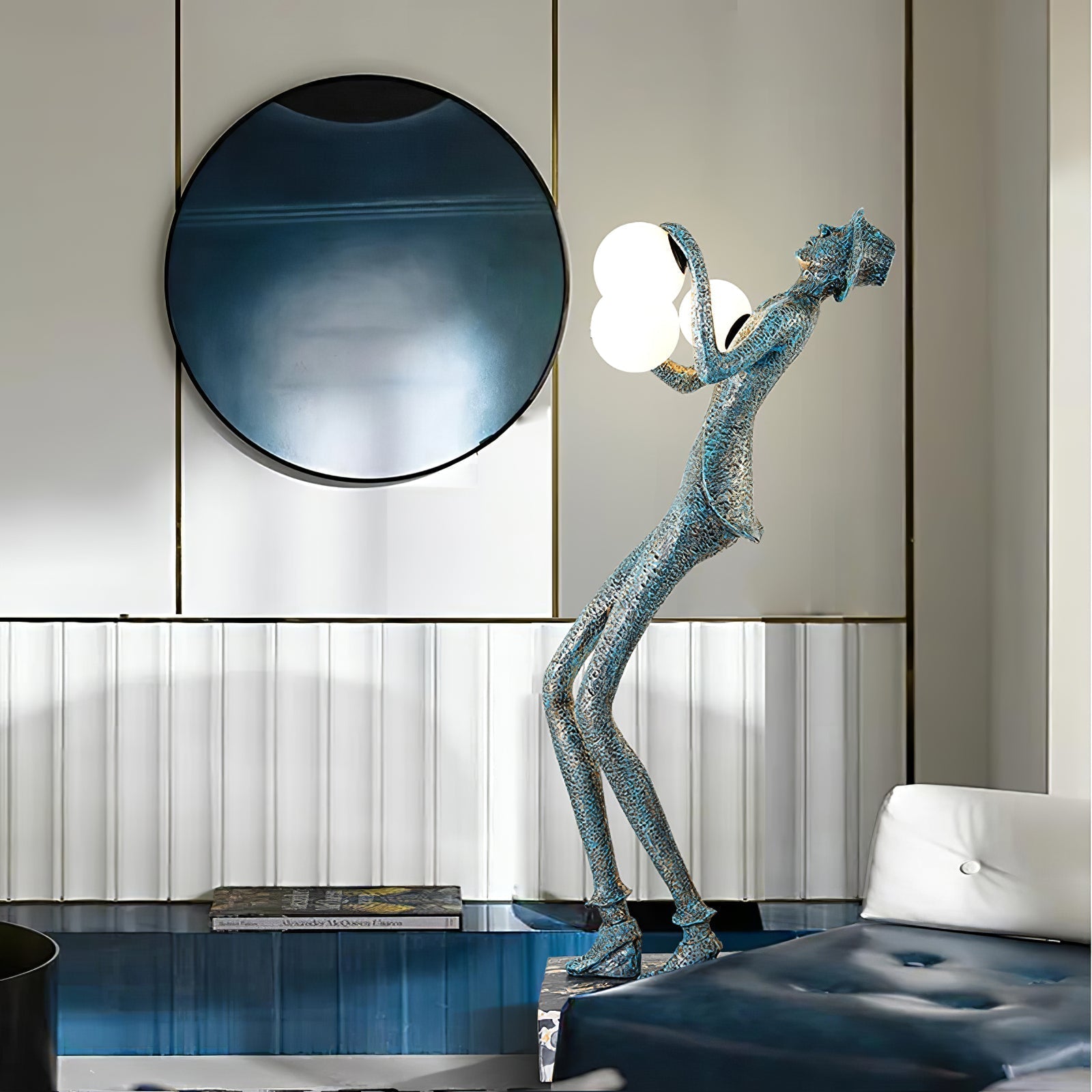 Gentleman Sculpture Floor Light, Floor Lamp, detail 11