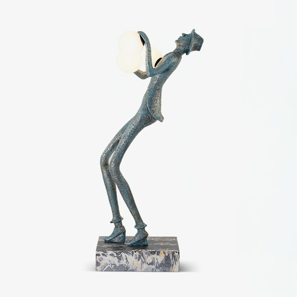 Gentleman Sculpture Floor Light, Floor Lamp, Metal, ∅ 27.6″ x H 70.8″