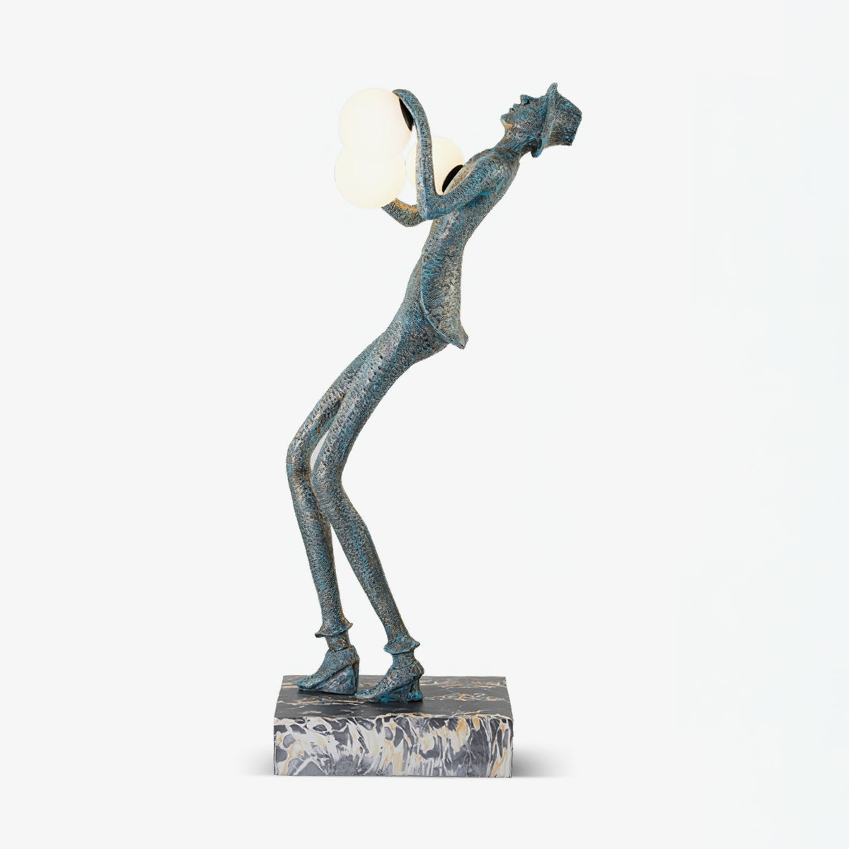 Gentleman Sculpture Floor Lamp floor lamp in glass, metal, iron | Tianguang Select