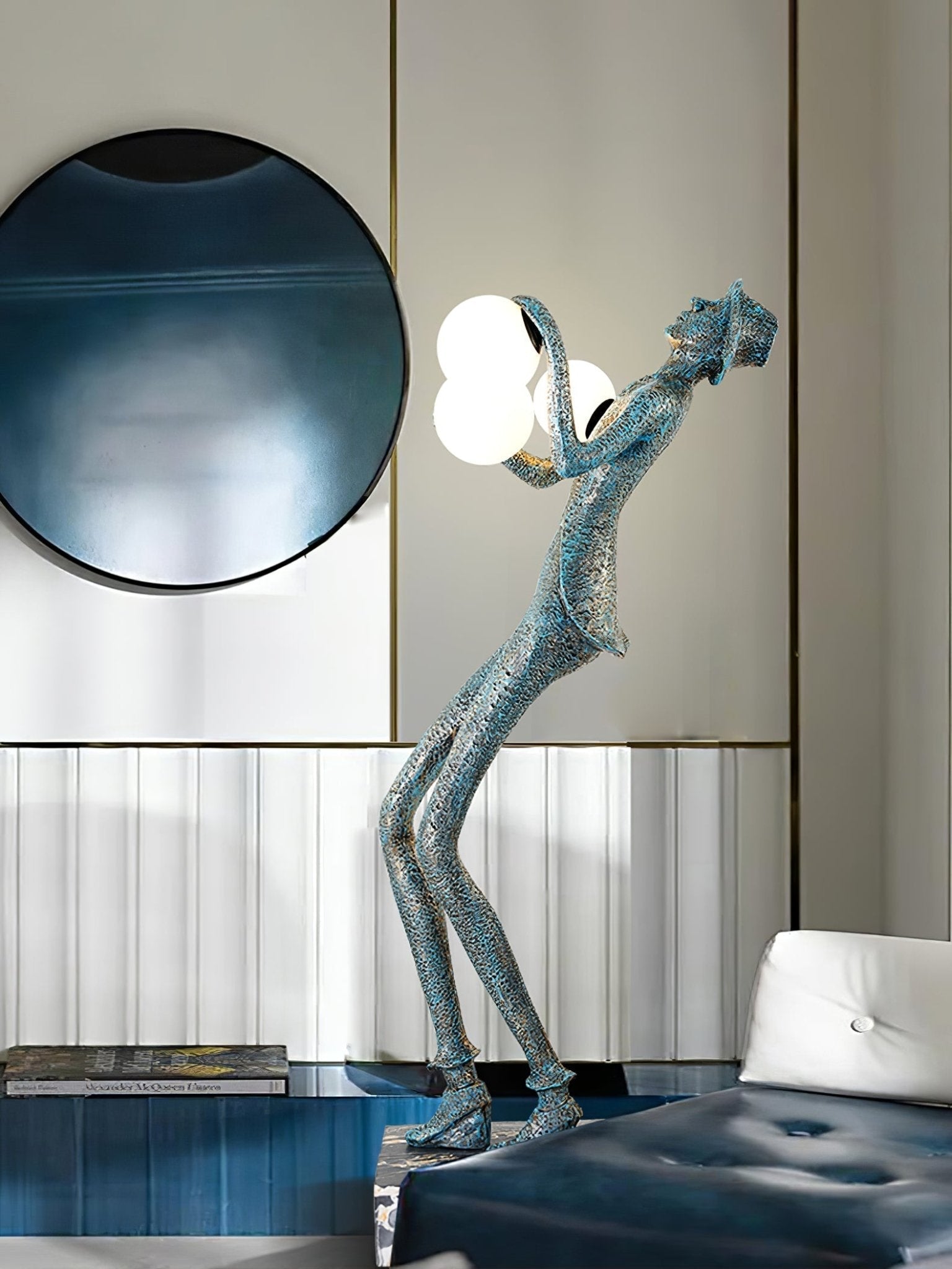Gentleman Sculpture Floor Light, Floor Lamp, detail 2