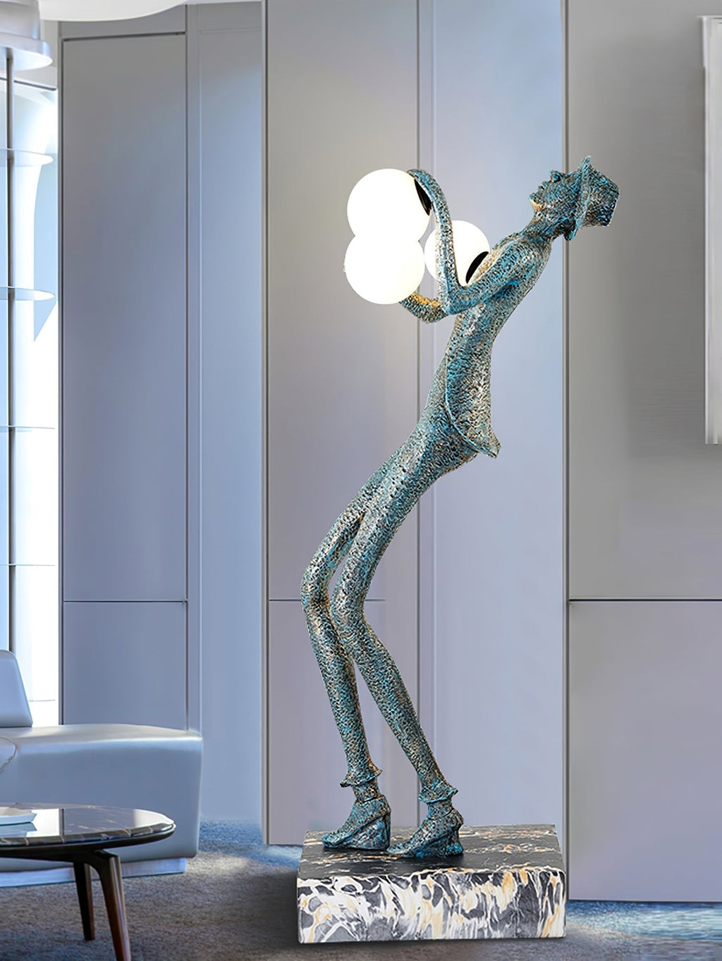Gentleman Sculpture Floor Light, Floor Lamp, detail 5