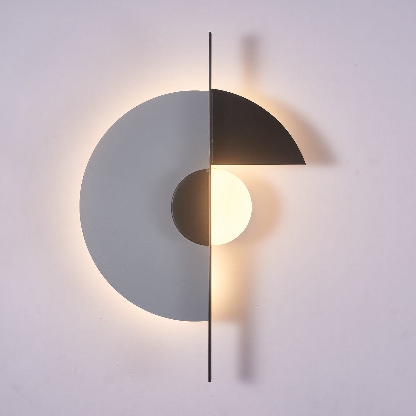Geometric Eclipse Wall Light, Hardwired Wall Sconce, detail 4
