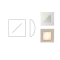 Geometric Series Wall Light, Hardwired Wall Sconce, Metal, Square Size: L 62cm x H 62cm