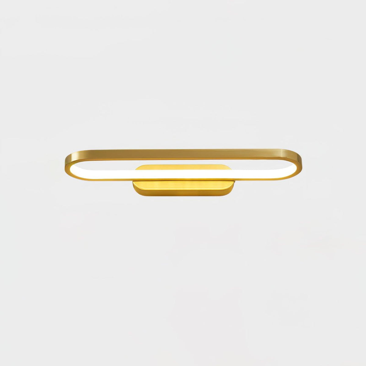 Gianni LED Wall Light, Hardwired Wall Sconce, Brass, L 40cm x H 5cm