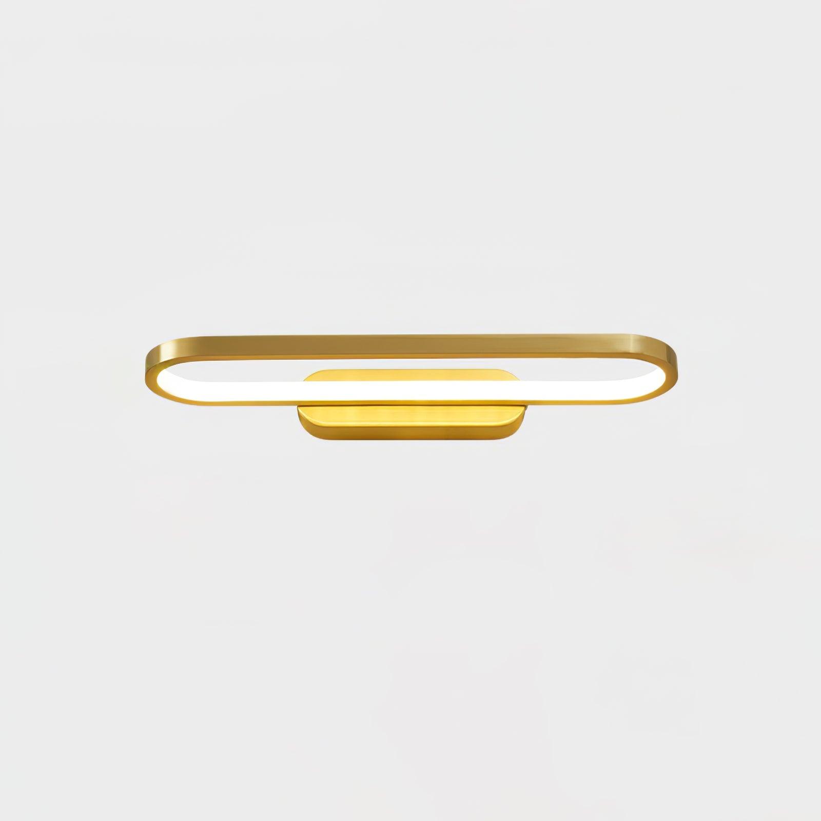 Gianni LED Wall Light, Hardwired Wall Sconce, Brass, L 40cm x H 5cm