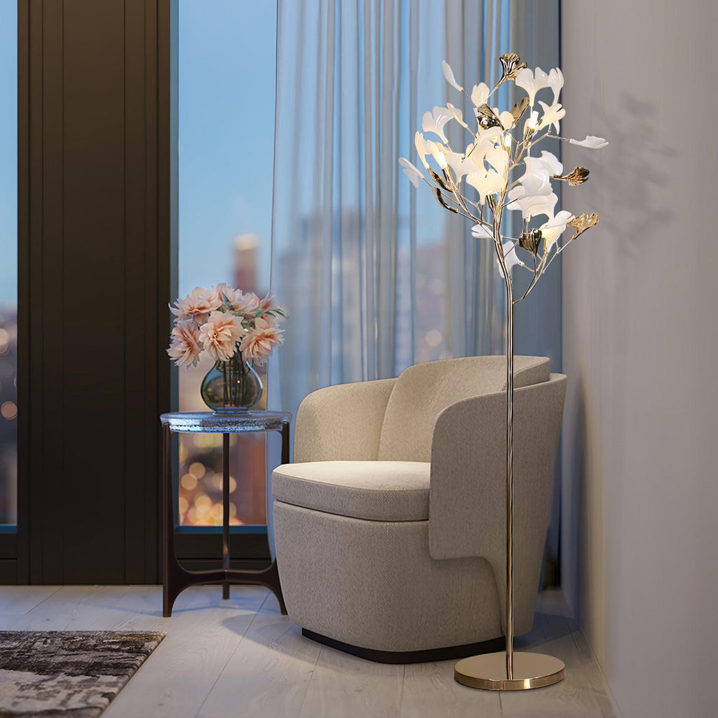 Gingko Leaf Floor Light, Floor Lamp, detail 6