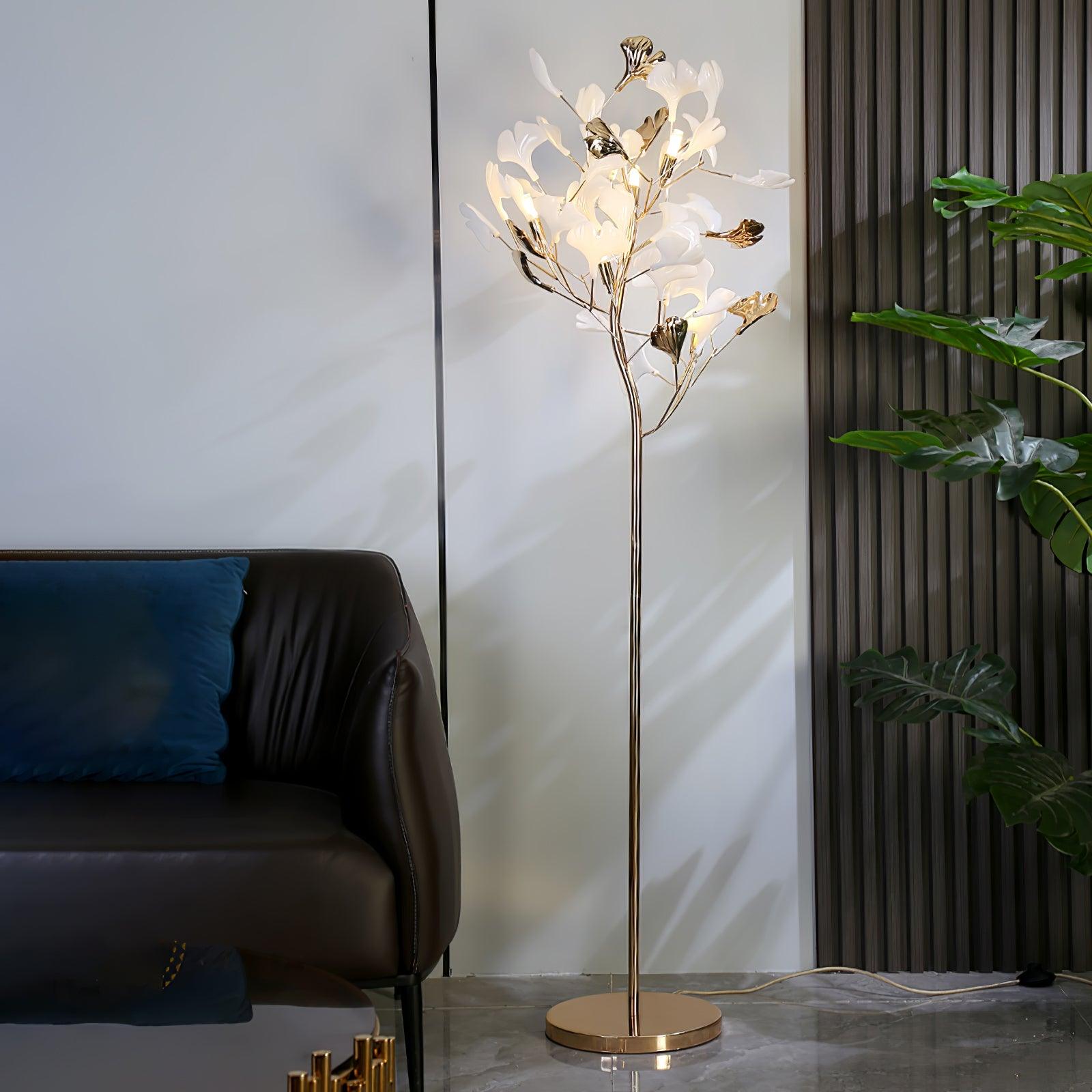 Gingko Leaf Floor Light, Floor Lamp, detail 3