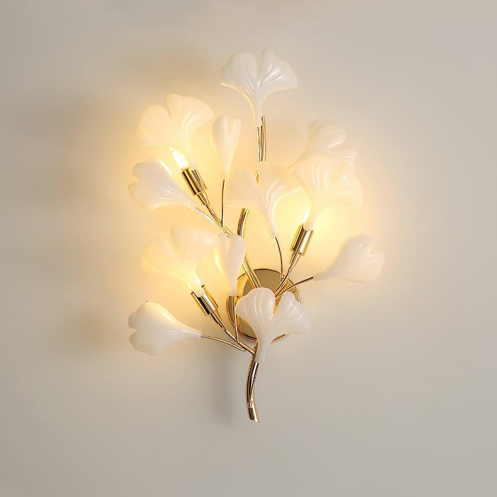 Gingko Wall Light, Hardwired Wall Sconce, Metal, Dia 35cm x H 50cm