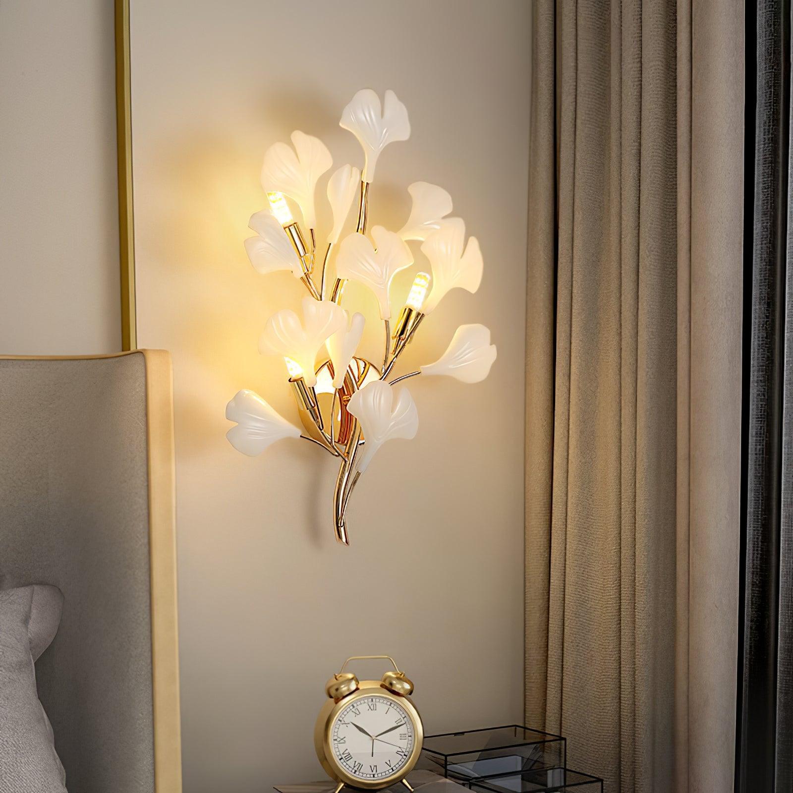 Gingko Wall Light, Hardwired Wall Sconce, detail 3