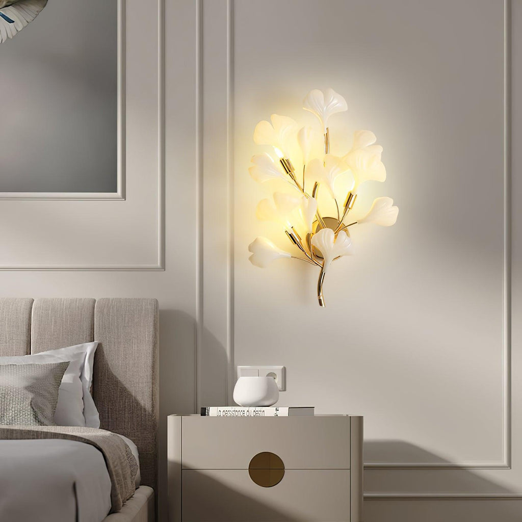 Gingko Wall Light, Hardwired Wall Sconce, detail 4