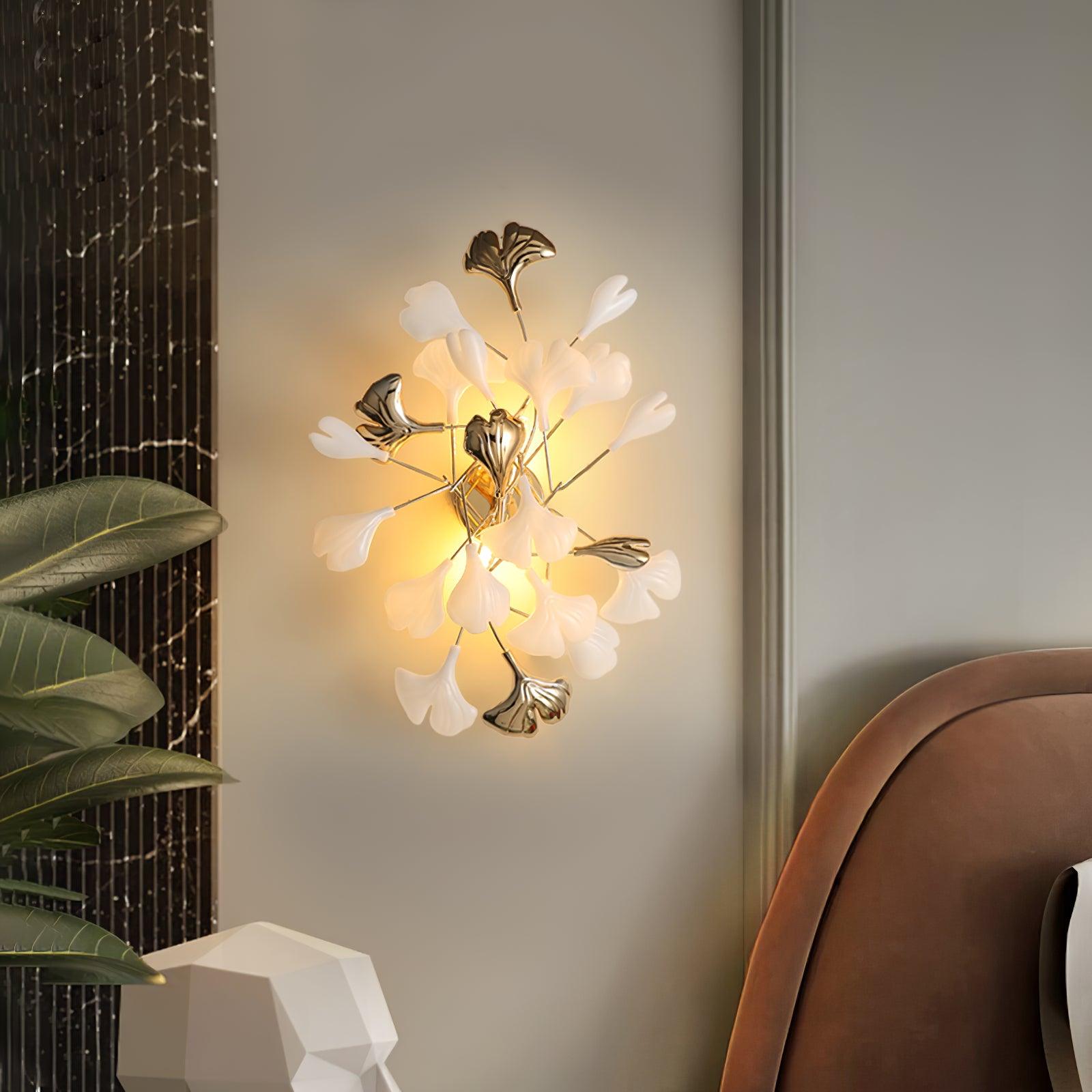 Gingko Wall Light, Hardwired Wall Sconce, detail 5