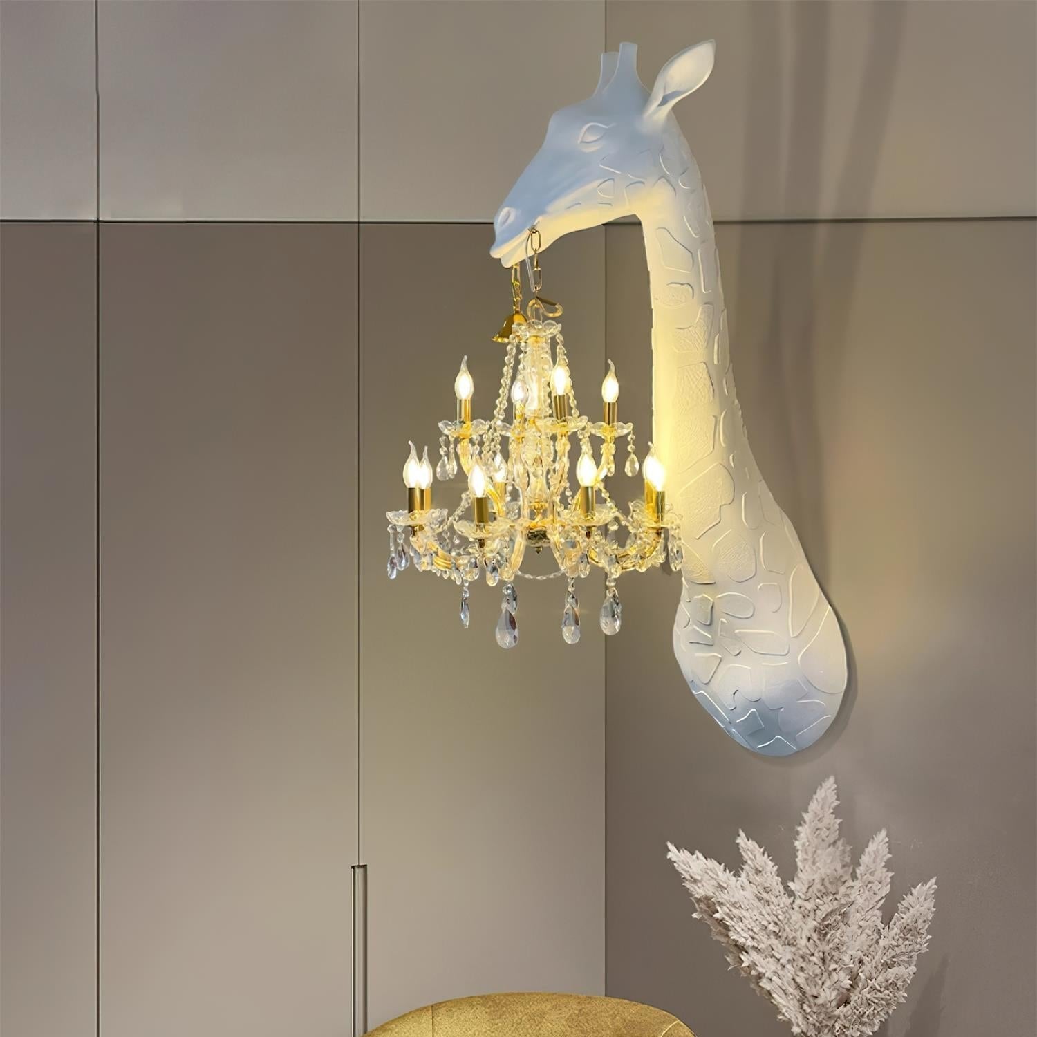 Giraffe Royale Wall Light, Hardwired Wall Sconce, detail 3