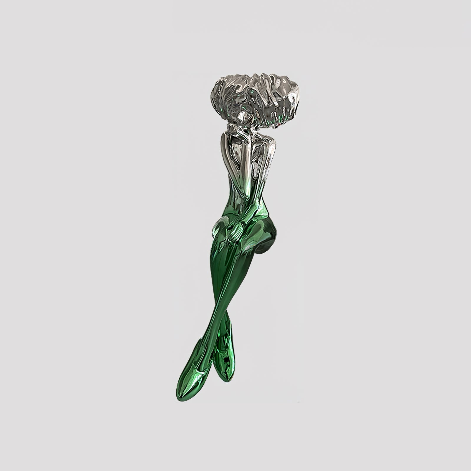 Glass Girl Meditate Sculpture Ornaments, Floor Lamp, detail 36