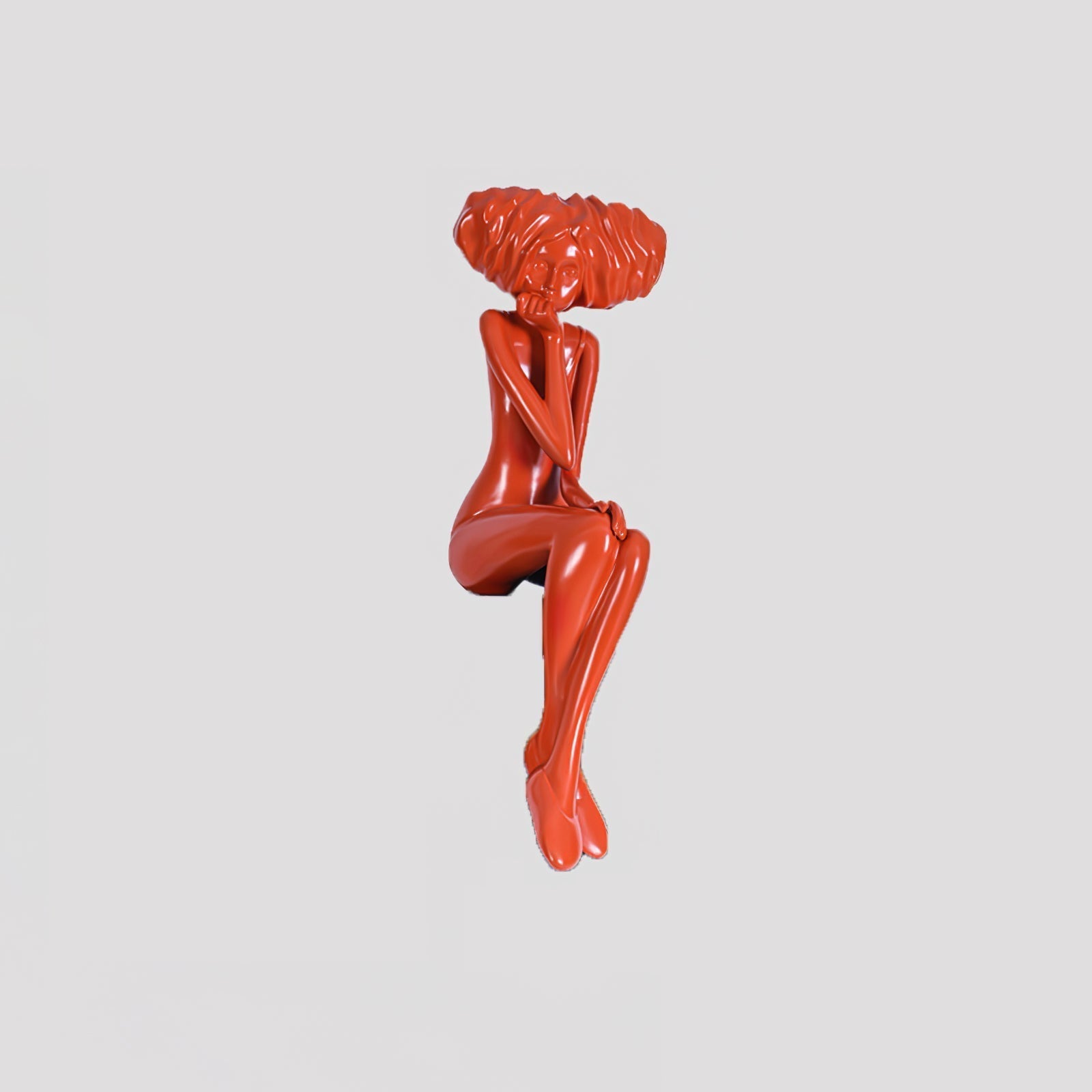 Glass Girl Meditate Sculpture Ornaments, Floor Lamp, detail 40